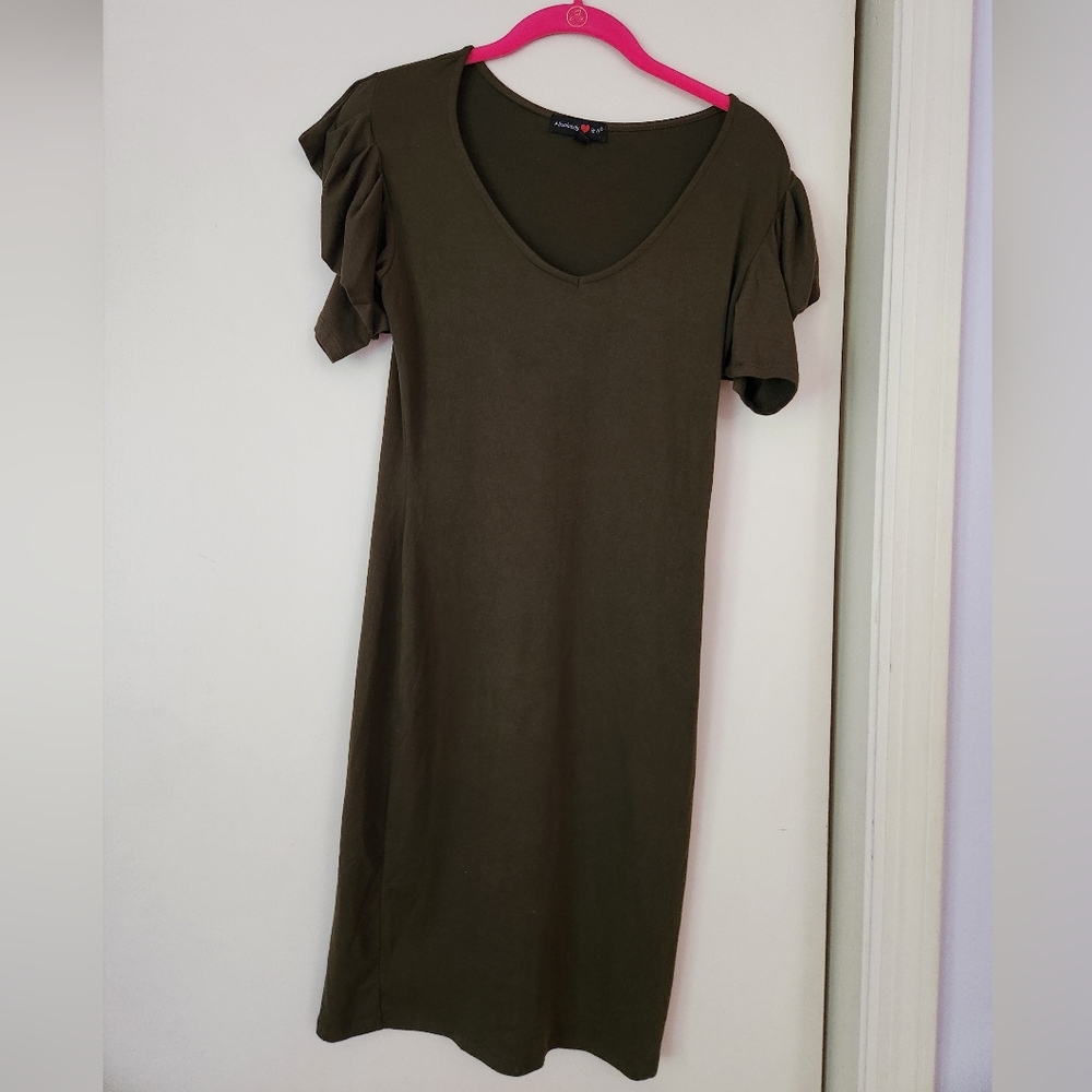 Olive Green Bodycon Dress
